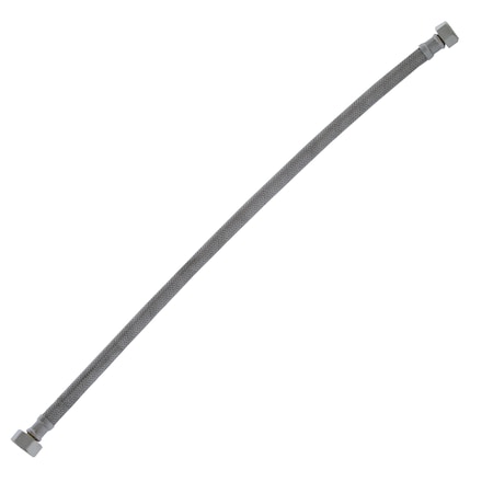 Jones Stephens 1/2in. Compression x 1/2in. FIP x 20in Braided Stainless Steel Faucet Connector S04208